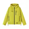 Chaqueta a Prueba de Tres Elementos Estilo Americano para Hombre, Ropa de Montañismo Cortavientos e Impermeable para Jóvenes de Primavera y Otoño, Chaqueta de Trabajo, Chaqueta con Capucha