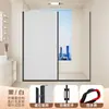 Cortina de Ducha Plegable Invisible Baño Zona Húmeda y Seca Partición Cabina de Ducha Baño Sin Taladro Succión Magnética Cortina de Tirar Sin Riel Cortina de Ducha