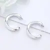 Brincos em Forma de C da Moda com Design de Nicho para o Dia a Dia de Mulheres Versáteis Brincos Modernos Brincos Geométricos Joias de Orelha Exquisitas e Elegantes para Mulheres