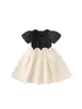 Ropa Infantil Yingsibo Verano Nuevo Estilo Vestido Princesa Manga Abullonada Estilo Hepburn Vestido Infantil Vestido Niñas
