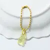 Lindo colgante de cadena de cuentas de oso transparente hecho a mano, joyería DIY, bolso, teléfono móvil, muñeca de dibujos animados, accesorios de joyería al por mayor