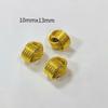 Nuevos gemelos giratorios con bola de soldadura, conjunto de bobina, funda hecha a mano, Ding, colgante de gotas para los oídos, productos semiacabados especiales para bricolaje