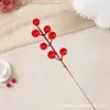 Bayas Artificiales para Decoración del Hogar, Frutas de Acebo Rojo de Espuma Navideñas, Flores de Año Nuevo Multirramo, Decoraciones Navideñas