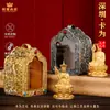 La tarjeta es una pulgada de Ksitigarbha Bodhisattva Hanchuan Latón Mini Estatuas de Buda Equipaje de Mano Ksitigarbha Bodhisattva Hogar Adornos Sagrados de Cobre