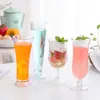 Taza de acrílico para té de burbujas, taza de jugo, taza de plástico creativa, taza para bebidas, taza de helado, taza de postre, taza para bebidas frías de helado