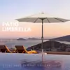 Sombrilla de Patio Exterior Sombrilla de Mesa para Exteriores con Inclinación por Botón y Manivela, Sombrilla de Mercado 8 Varillas Resistentes Protección UV Impermeable para Jardín, Terraza, Patio Trasero, Piscina