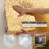 Adesivos de Parede Autoadesivos Imitação de Metal Aço Inoxidável Espelho Papel de Parede Decoração de Parede Papel de Parede Decorativo À Prova de Óleo Adesivos de Cozinha Anticolisão