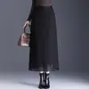 Saia Reta com Barra de Renda para Mulheres 2026 Outono/Inverno Nova Saia Bodycon de Cintura Alta Emagrecedora Moda Elegante Saia Lápis