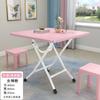 Mesa Plegable, Mesa de Comedor Plegable, Mesa de Comedor Doméstica Simple, Puesto de Casa de Alquiler, Mesa de Comedor Simple para Apartamento Pequeño