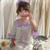 Pijama de Verano para Padres e Hijos Clase a Pijama de Algodón Modal Pijama de Algodón Ropa para el Hogar