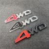 Pegatina para la parte trasera del coche, con logotipo de coche de tracción en las cuatro ruedas, de metal, todoterreno modificado, rendimiento 4WD, decoración de pegatinas para la carrocería, punto de acceso transfronterizo al por mayor