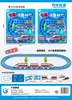 Tren de Pista Clásico Guangyu Transfronterizo con Sonido y Luz, Transformable a Vapor Militar Eléctrico Ensamblaje DIY Juguete de Navidad