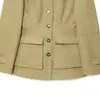 Chaqueta Top Elegante de Moda Nueva 2025 Europea y Americana Transfronteriza Amazon para Mujer con Bolsillo de Correa 4341718