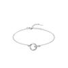Pulsera Anillo Mobius de Plata de Ley S925 para Mujer Estilo Coreano Nuevo ins Diseño de Nicho Pulsera de Lujo Ligero Primera Joyería