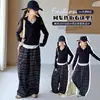 Conjunto de Duas Peças para Meninas: Moletom com Capuz e Calça Xadrez, Moda Casual Coreana da Primavera e Outono 2026 para Crianças