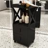 Gabinete de Herramientas para Salón de Belleza Espejo de Peluquería Escritorio Cajón Especial para Cortar el Cabello Taquilla de Madera Gabinete de Trabajo para Barbería