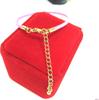 Pulseira de Fio Vermelho do Coração Estilo Família Zhou com Ouro Duro 3D Pulseira de Corda DIY com Corrente de Cauda, Comprimento Ajustável