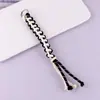 Corda de Mão Original DIY Multicor Trançada à Mão Corda de Mão Design Criativo de Nó Pingente de Bolsa Pingente de Carro Chaveiro