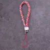 Lanyard para teléfono móvil al por mayor de fábrica, cordón para llavero de cámara de cuero PU, cuerda de muñeca para teléfono móvil de pareja, cuerda tejida de cuero