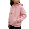 Nova Moletom com Capuz Casual Solto Estilo College Algodão Cor Sólida Infantil Pai-Filho Popular Logo Estampado Tendência