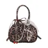 Bolsa Retro de Comercio Exterior Transfronteriza con Estampado de Leopardo 2026 Nueva Moda Casual Simple Gran Capacidad Forma de Almohada Bolso de Mano Bolso de Hombro