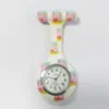 Popular Reloj de Pulsera Redondo para Enfermera con Transferencia de Agua y Estampado Colorido, Correa de Silicona, Reloj de Moda Universal para Estudiantes Mujeres, Esfera al por Mayor