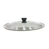 Tampa plana para panela de aço inoxidável Dingfa Tableware, tampa de fundo plano para frigideira, tampa para panela de sopa com tampa para vaporizador