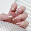 Unhas Postiças Transfronteiriças Estilo Ins, Unhas Postiças Adesivas de Alta Qualidade, Unhas de Manicure Removíveis, 24 Peças Atacado
