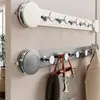 Ganchos de ventosa para puerta, no requiere taladro, adhesivo fuerte, uso rudo, ganchos para baño, estante de almacenamiento, organizador de puerta de entrada, perchero