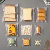 Bolsas Gruesas Esmeriladas para Galletas con Sellos Autoadhesivos, Bolsas de Alimentos para Empaquetar Repostería con Copos de Nieve, Material de Película Mate Compuesta Cp