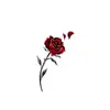 2026 Novo Modelo Transfronteiriço Série de Adesivos de Tatuagem Coloridos À Prova d'Água e Duradouros Flor de Rosa Colorida Peônia Flor de Ameixa Borboleta Ins