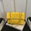 Bolsa Feminina 2024 Textive Nova Crowdsourcing Bolsa Feminina Diamante Xadrez Corrente Simples Casual Moda Ombro Bolsa Crossbody