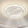 Lámpara Ventilador de Techo Inteligente Sin Aspas Viento Fuerte Minimalista Nórdico Lámpara Ventilador de Techo Inteligente Silenciosa para Sala de Estar Dormitorio