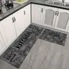 Tapetes de Piso para Cozinha Estilo Americano Transfronteiriços, Conjunto de Tapetes de Pé Antiderrapante e Anti-Queda, Absorventes de Água, Absorventes de Óleo, Resistentes à Sujeira Tapetes de Entrada para Porta, Amazon