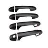 Adequado para Toyota Tacoma Tacoma 16-20 maçaneta de porta fivela padrão fibra de carbono decoração manual preta