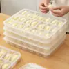 Caja para Dumplings de Boda y Wontons, Refrigerador Doméstico Multicapa de Grado Alimenticio para Congelar Dumplings, Compartimento Especial para Conservación y Congelación Rápida