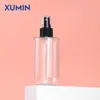 Xumin Spot Botella Spray Blanca Hombro Plano Fondo Redondo 200ml Botella Spray para Loción Mate Empaque Transparente para Productos de Cuidado de la Piel