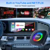 Caja AI Inalámbrica Carplay Transfronteriza con Luces de Colores Conectividad Máquina-Coche Android 12 Cxz715B