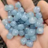 Azul mar antiguo estilo cuentas gema cuentas sueltas cuarzo azul agua jade cuentas de barril cuentas espaciadoras Ruyi cordón accesorios para joyería DIY cuentas