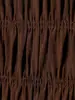 Novedades Primavera y Verano 2026 Ropa para Mujer Color Sólido Sin Mangas Plisado Ajustado Vestido Casual Largo Estilo Retro Elegante Europeo y Americano