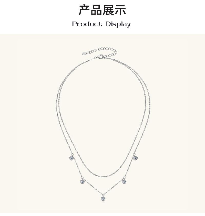满天星莫桑钻石项链吊坠