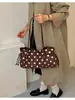 Bolsa Tote de Mão Estilo Coreano Luxo Leve Atacado Bolsa Feminina Outono 2026 Nova Bolsa de Ombro Único Elegante com Bolinhas Bolsa para Trabalho e Ombro