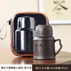 Termo Pequeño de Arena Morada Regalo Taza Creativa Cerámica Hogareña Portátil Oficina Taza Paquete de Viaje Tetera para Caliente y Frío