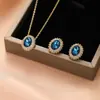 Conjunto de Brincos e Colar Weidni de Luxo Acessível, High-End, Elegante, Moderno e Versátil, Atacado para Mulheres
