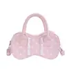 Bolso de Mano para Mujer con Lazo de Lunares, Moda Coreana de Nicho con Encaje, Mini Bolso para Padres e Hijos de un Solo Hombro Cruzado, Bolso Infantil