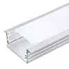 Lâmpada linear de LED em forma de U, canaleta de liga de alumínio embutida, lâmpada linear com cartão linear de montagem exposta, barra de canaleta de lâmpada, canaleta de alumínio