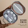 Conjunto de Chá da Fornalha Ru Conjunto de Chá Portátil para Viagem ao Ar Livre Bule Xícaras de Chá Pratinhos Gaiwan Conjunto Completo Brinde Corporativo