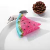 Pequeno Prendedor de Cabelo Ácido Acético à Base de Frutas Frescas para Mulheres, Prendedor de Cabelo para Parte Traseira da Cabeça Exquisito e de Alto Padrão, Prendedor de Tubarão Elegante e na Moda