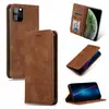 Adecuado para Samsung S25Ultra Textura Mate Succión Funda de Cuero con Tacto Similar a la Piel Billetera S24Fes23S22 Ranura para Tarjetas Funda Protectora
