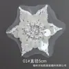 Parches de Flores Bordadas con Lentejuelas de Organza Nuevos de Bai Xi, Hechos a Medida por el Fabricante para Vestidos de Princesa, con Flores Decorativas Bordadas con Lentejuelas Tridimensionales